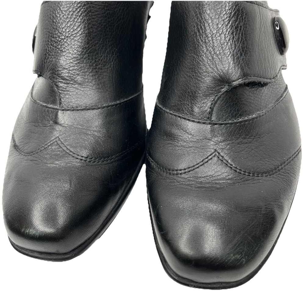 Romika Women's Loafer Black Leather 8 / 8.5 Casual Comfort Cushioned Arch Shoes - Picture 15 of 15